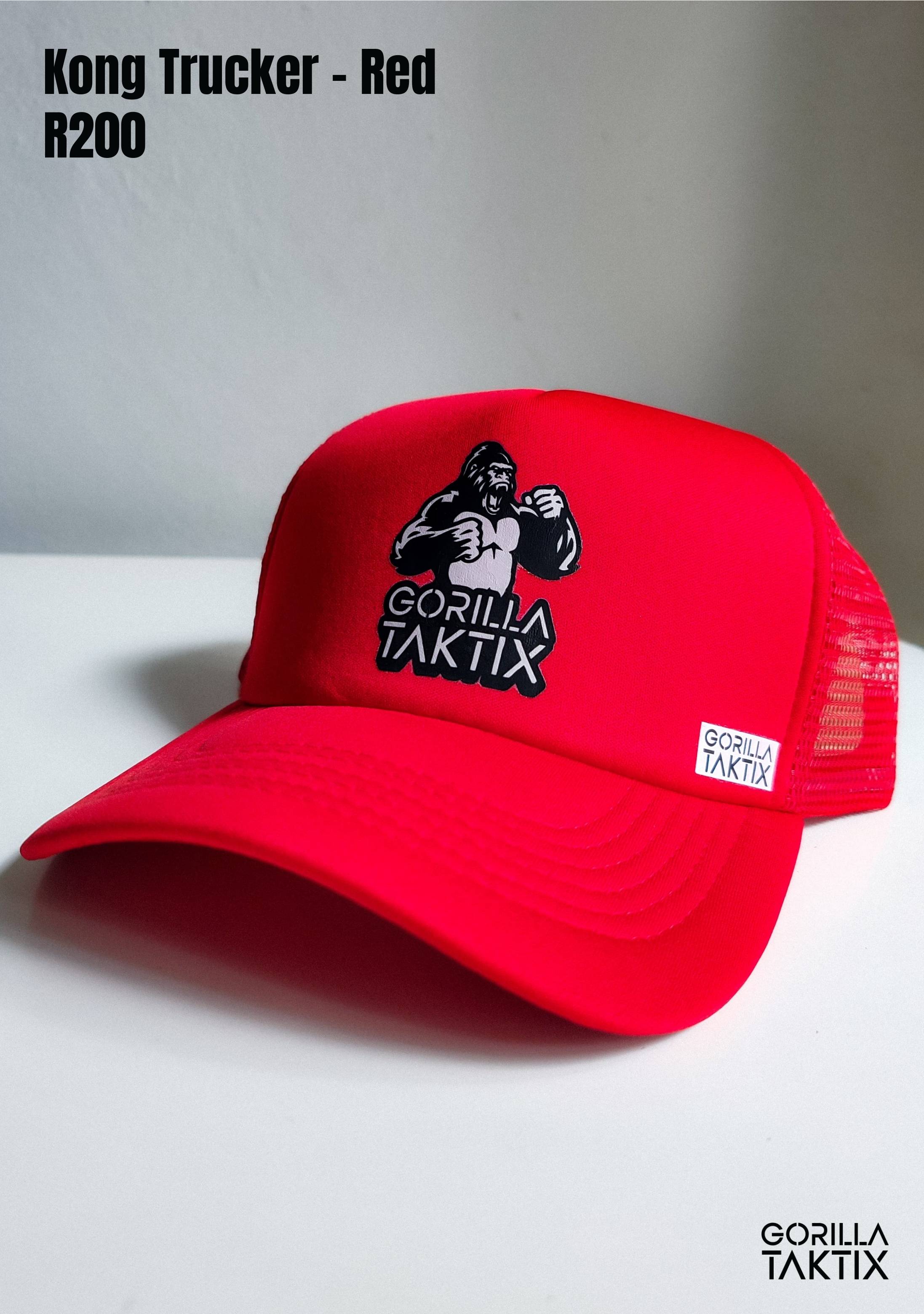 Kong Trucker - RedTrucker - KhakiTrucker - YellowTrucker - BlackSpottie - BlackShorts - BlackTee - Black