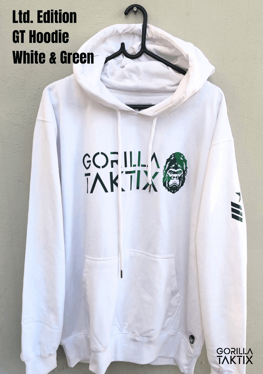 Ltd Addition Hoodie - White & Green